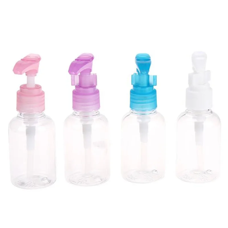 

1pc 50ml Refillable Bottles Portable Travel Shower Lotion Bottles Manicure Wash Pump Bottle empty perfume bottle vaporizador