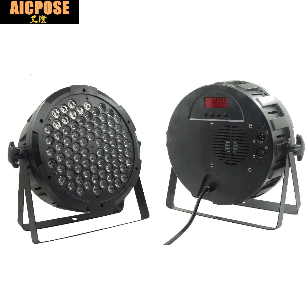 Festa de Casamento Luzes de Discoteca Equipamento de Palco Luzes 80 3 w Rgb 3in1 80×3 w Luzes Led Par Plana Led Par Dmx512 dj Profissional