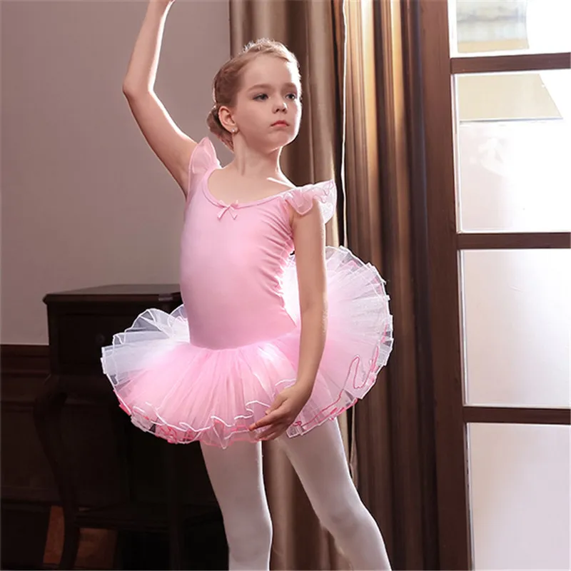 Toddler Kids Professional Gymnastics Leotard Classical Ballet Tutu