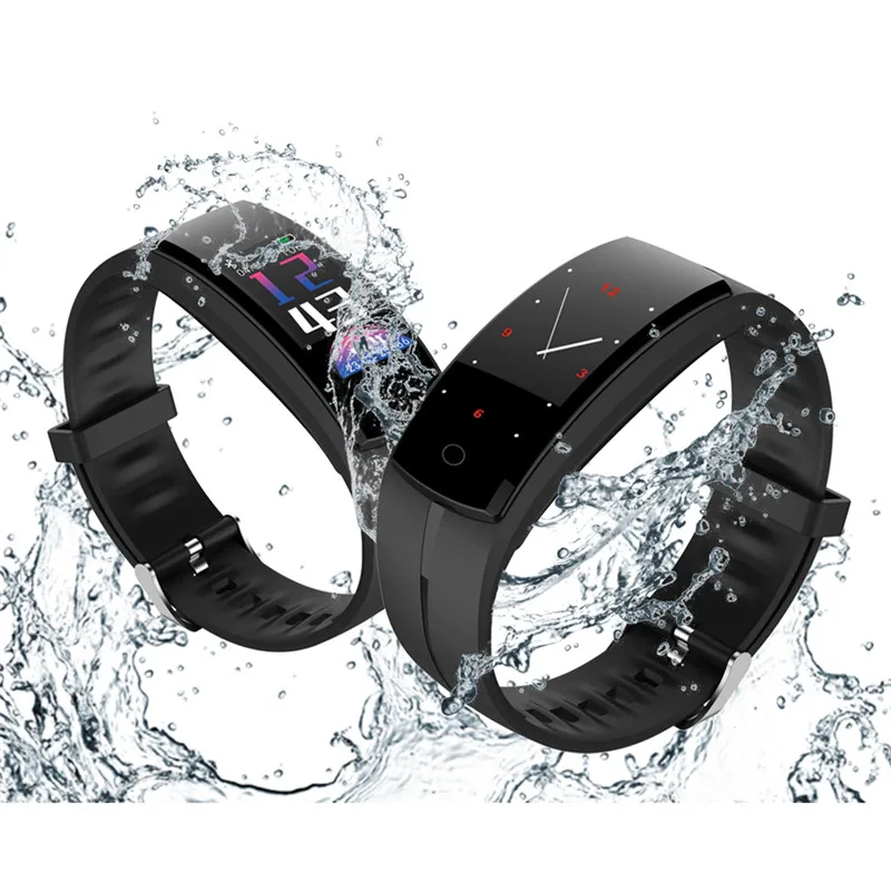 

QS100 Smart Bracelet Heart Rate Monitor Fitness Tracker Bracelet for Android iPhone Sport Smart Watches for Women Men Outdoor