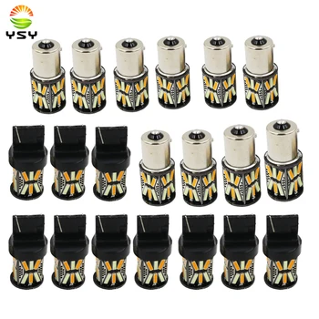 

YSY 20pcs New BAU15S 1156 7440 31SMD 7020 LED Auto Turn Signal Tail Bulbs Brake Lights Daytime Lamp ICE blue/Amber DC12V