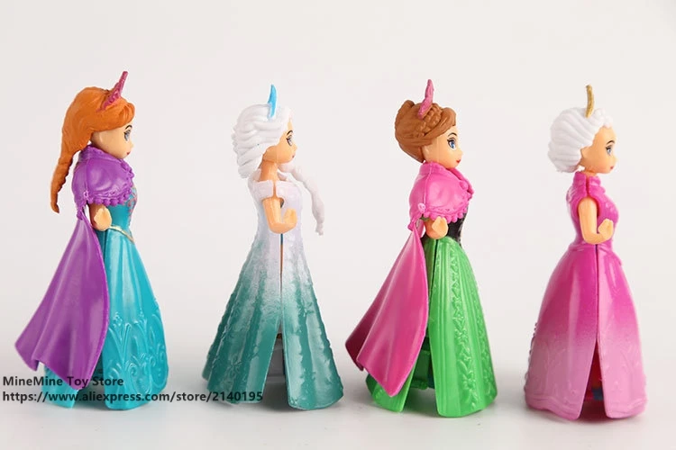 ZXZ Frozen Princess Anna Elsa change clothes 9cm 12pcs/set Action Figure Anime Figurine Toy model for children gift ZXZ Frozen Princess Anna Elsa change clothes 9cm 12pcs/set Action Figure Anime Figurine Toy model for children gift