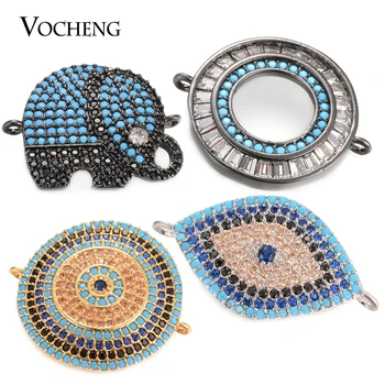 

10PCS/LOT Elephant Connectors Cubic Zirconia Top Quality Spacer Beads Charms Accessories DIY Bracelet Componet VC-336*10