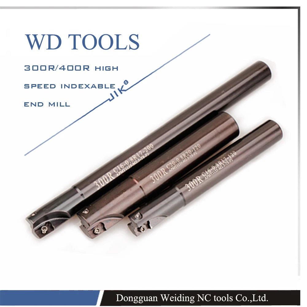 APMT1135 insert holder Indexable End mill High speed Cutter 300R/400R C10 C12 C14 C16 C20 high speed indexable milling cutter