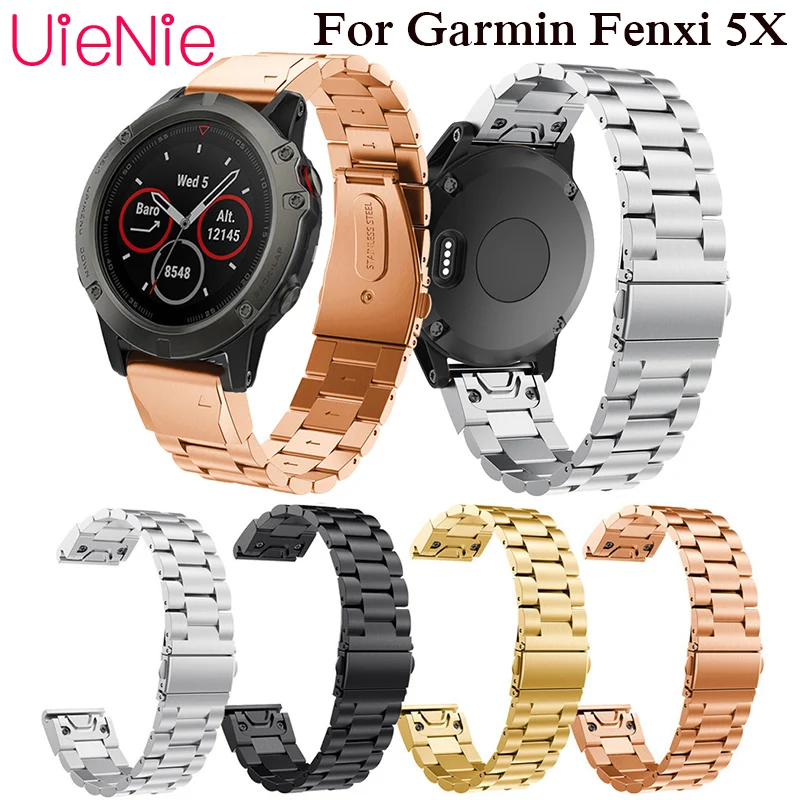 

26mm strap quick release quick release metal stainless steel bracelet with Garmin Fenix 5X wrist strap easy to wear straps Band