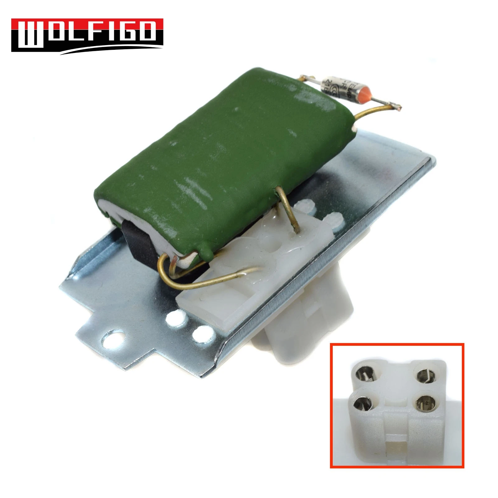 

WOLFIGO New Heater Blower Motor Resistor for Audi 80 90 VW Volkswagen Corrado Passat Golf 8V J-etta SCIROCCO (53B) 191959263