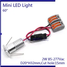 Светодиодная декоративная Ювелирная лампа подсветки прожекторы витрина мини 2 Вт маленькая дырочка 15 мм лампочка на большой палец лампа подсветки