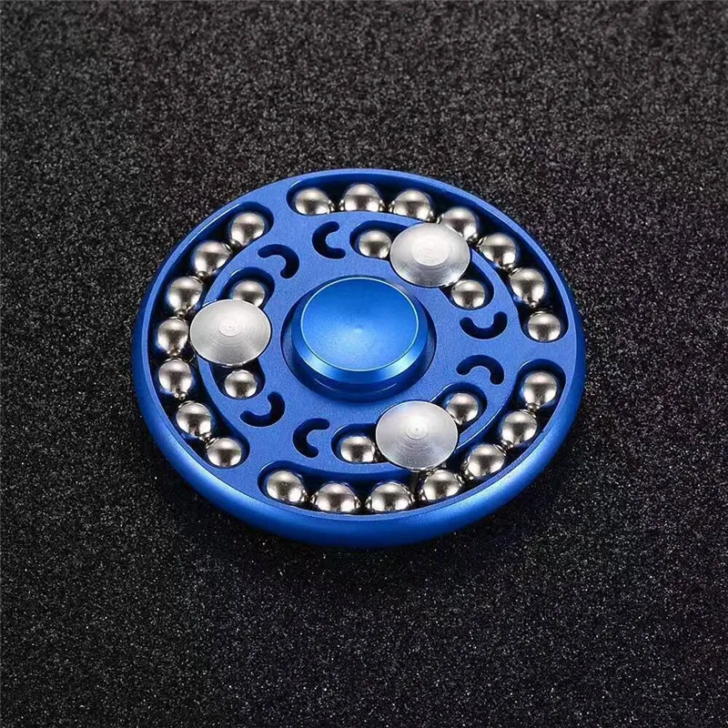 New Fidget Spinner 27 Beads Creative Balls Spinner Round Spinner Rotation Long Time Metal Spinning Top Toy Anti Stress Reliever 