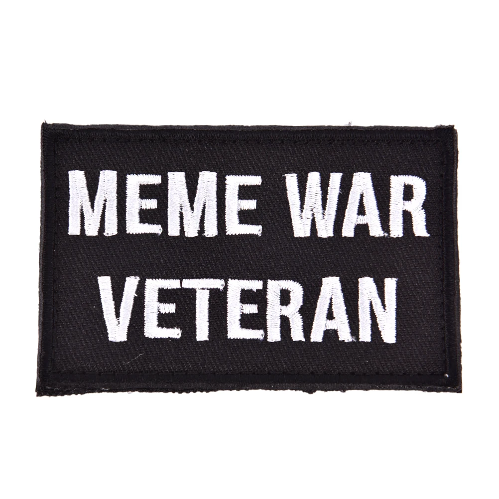

Veteran Morale Emblem Badges Applique Patches Tactical Embroidered Meme War Patch For Clothes Jackets Jeans