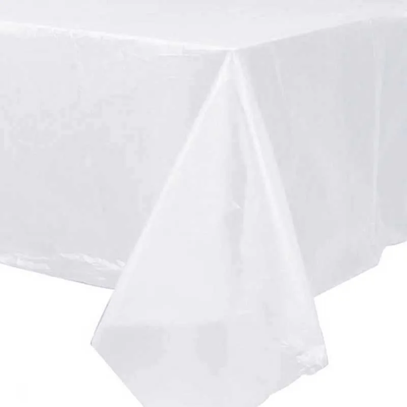

BALLE Disposable Plastic Tablecloth Premium Rectangle Table Cover 13 Colors 137x183cm 137X274cm Protector Desk Pad for Party