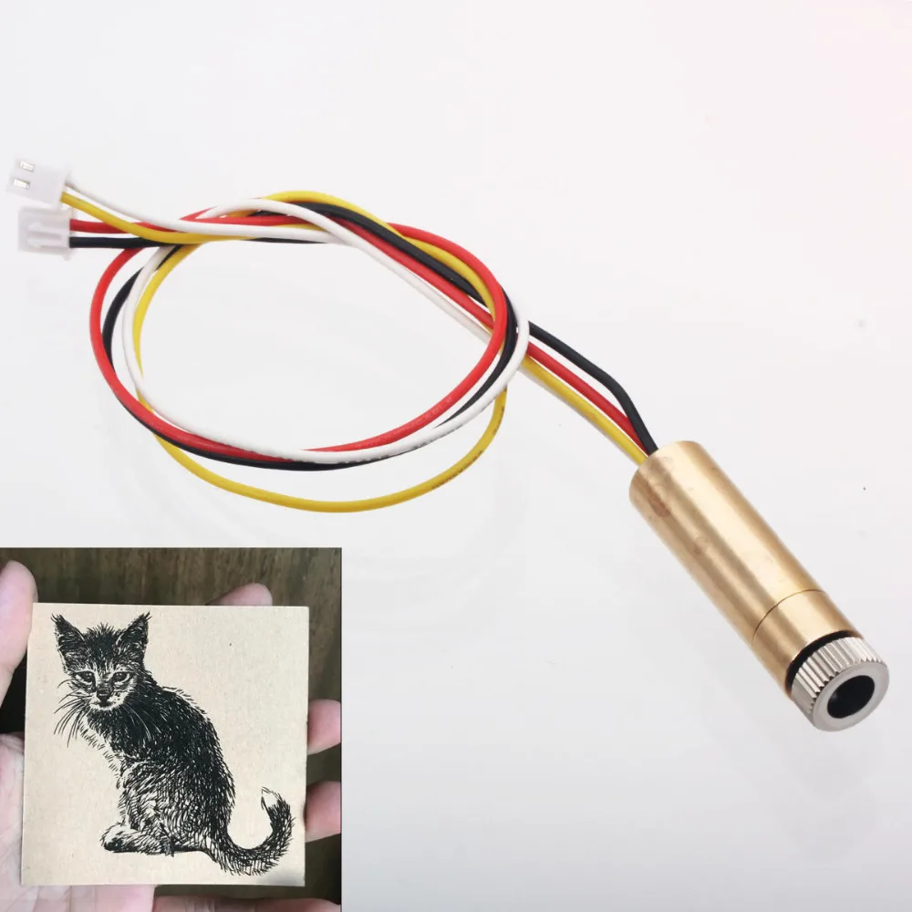 Laser Head Replace Kit 3000mw 4pin Ttl//pwm Control 445nm For Neje Dk-8-kz Dk-8-f