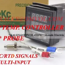 PID Температура контроллер(релейный выход) мульти-Вход TC/RTD REX-C100 100 для 240VAC В переменного тока, 50/60 Гц 0-400 deg C+ 1 м регулятор температуры с термопарным