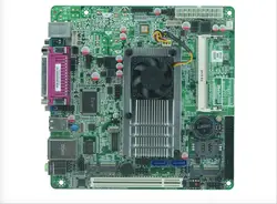 Mini-ITX Промышленная материнская плата Intel Atom N455 Процессор безвентиляторный POS материнская плата