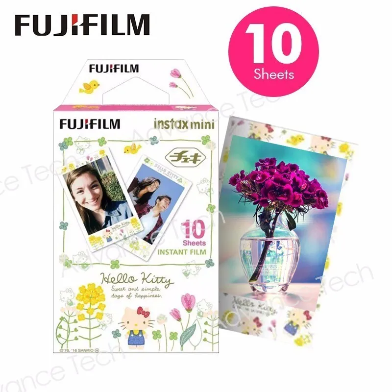 Fujifilm Instax Новый Hello Kitty Фильм 10 Листов Фотобумаги Для Fuji мини 8 7 s 25 20 50 90 70 SP1 SP2 ЛОМО