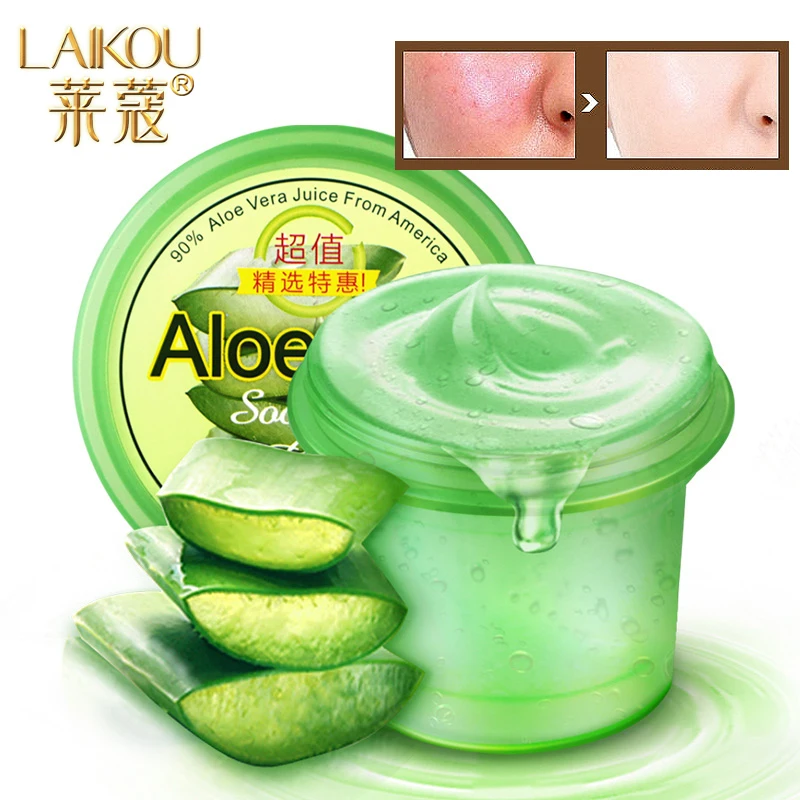 Day Creams & Moisturizers Pure Nature Soothing Aloe Vera Gel Wrinkle Removal  Anti Acne Anti-sensitive Sunscreen Cream LAIKOU