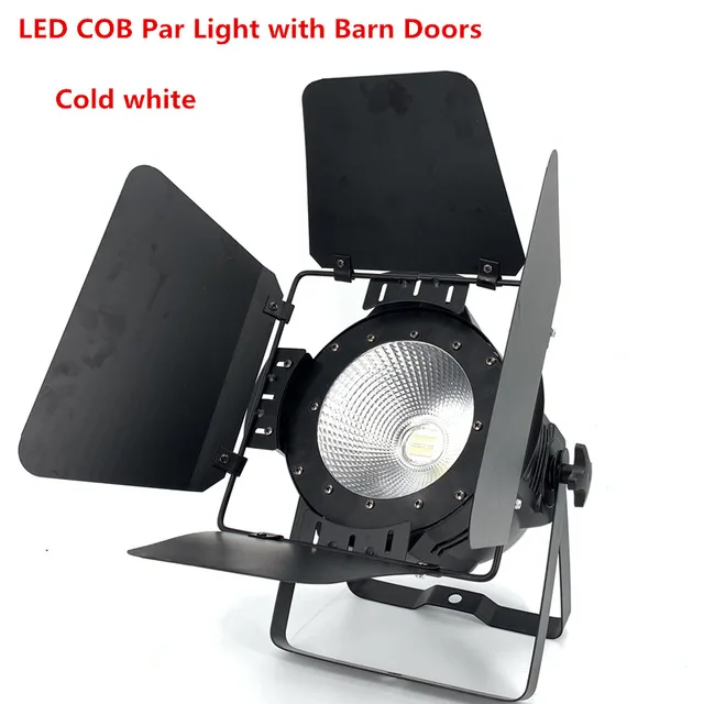 200 Вт COB светодиодный светильник с дверями сарая RGBWA UV 6в1/RGBW 4в1/RGB 3в1/теплый белый Par64 Светодиодный светильник для сценического диджея Dmx контроллер - Цвет: Cold white