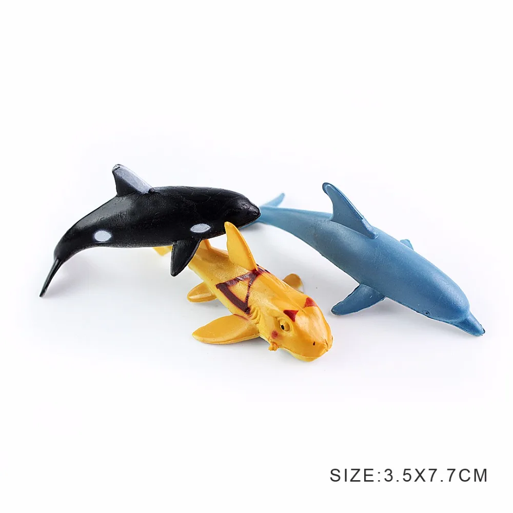 Wiben-24-pcs-Small-Size-Sea-Life-Model-Toys-PVC-4-7cm-Pool-Fish-Toy-Early