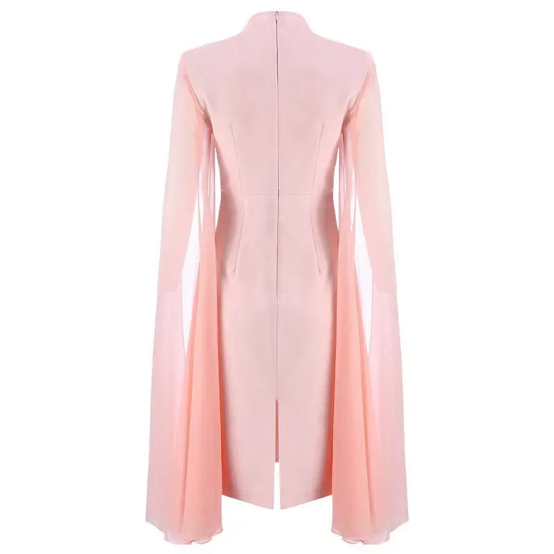 INDRESSME Women Bodycon Summer Dresses O-Neck Batwing Sleeve Mid-Calf Length Luxury Celebrity Party Club Vestidos 2018 New