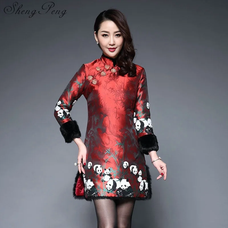 2018 Новый китайское традиционное платье qipao женщины cheongsam китайский стиль женский китайский восточные платья вышивка qipao CC028