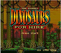 

Dinosaurs For Hire 16 bit MD Game Card For Sega Mega Drive For Genesis