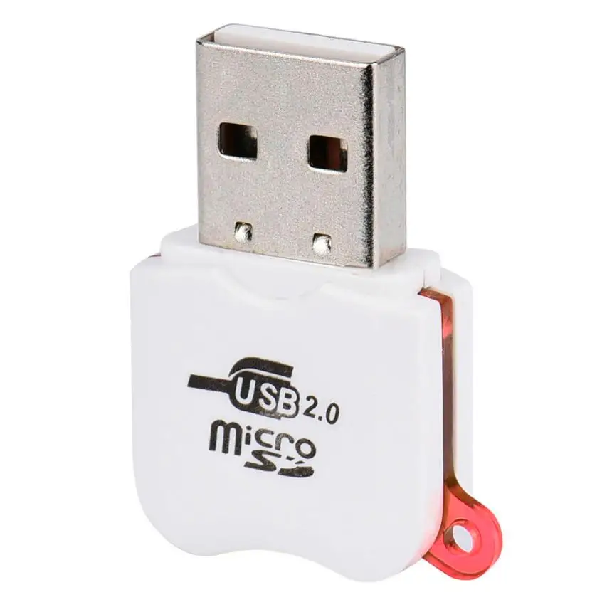 Лидер продаж Новинка 3 цвета кард-ридер высокоскоростной мини USB 2,0 Micro TF T-Flash кард-ридер адаптер 0