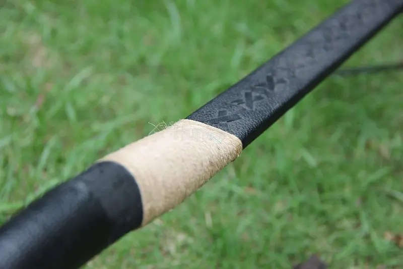 С высоким качеством! Ручной работы из коровьей кожи LONGBOW с рогом на наконечниках