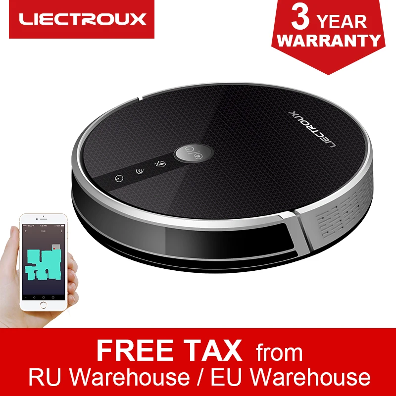 LIECTROUX C30B/E30 робот пылесос Wi Fi приложение Управление карта навигации 3000 Pa