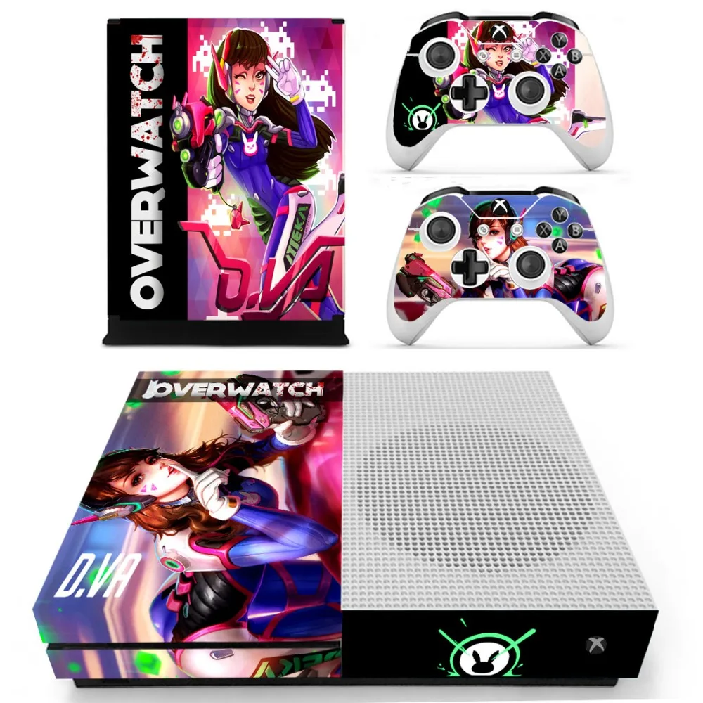 D. Va Виниловая наклейка для консоли Xbox One S с двумя наклейками для беспроводного контроллера