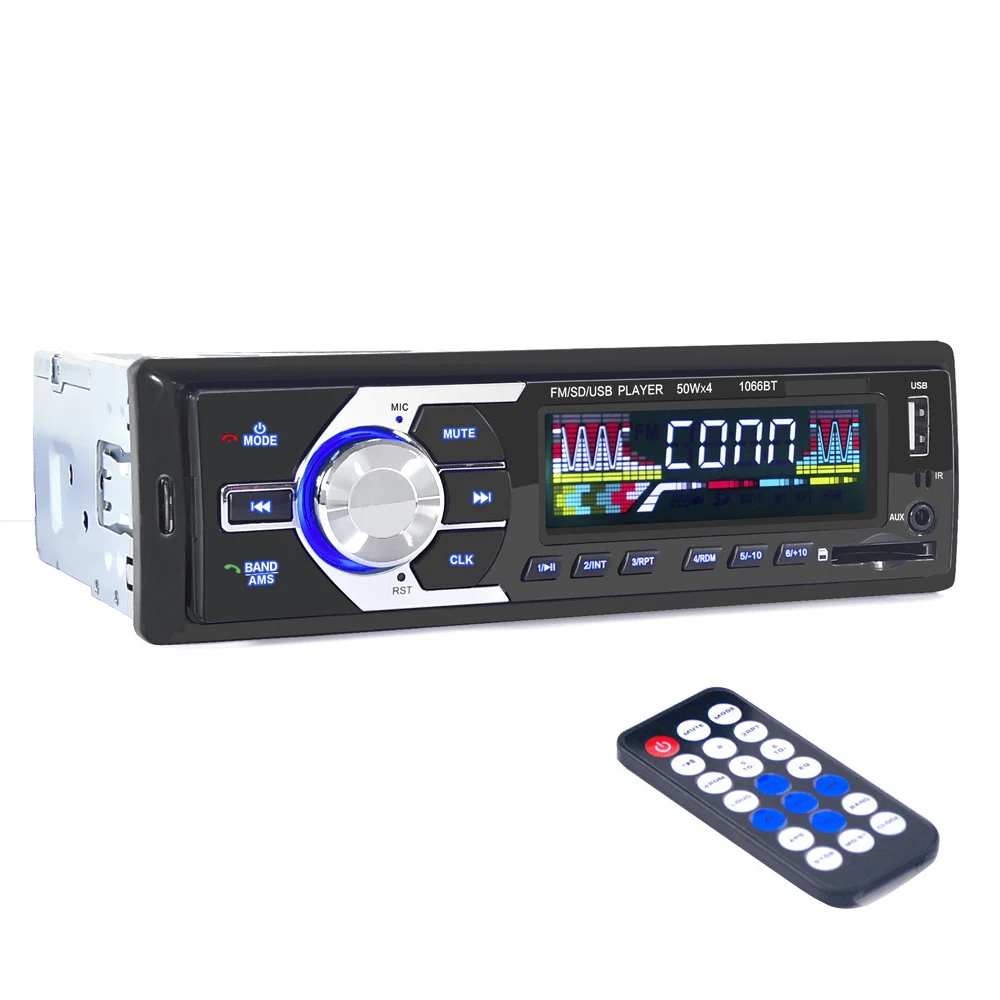

12V Car Bluetooth Stereo FM Radio Support USB SD MMC Card Reader Port MP3 Audio Player Auto Electronics In-Dash 1 DIN CSL2017