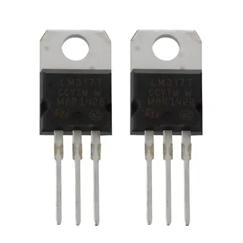 

2 Pcs 1.2-37V 1.5A Positive LM317T TO22 Package Voltage Regulator