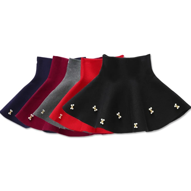 

Girls Skirts 2019 Autumn Winter Knitted Pettiskirts Dance School Party Skirts For Baby 2-8Y Kid's Comfortable Skirt Girls Skirts