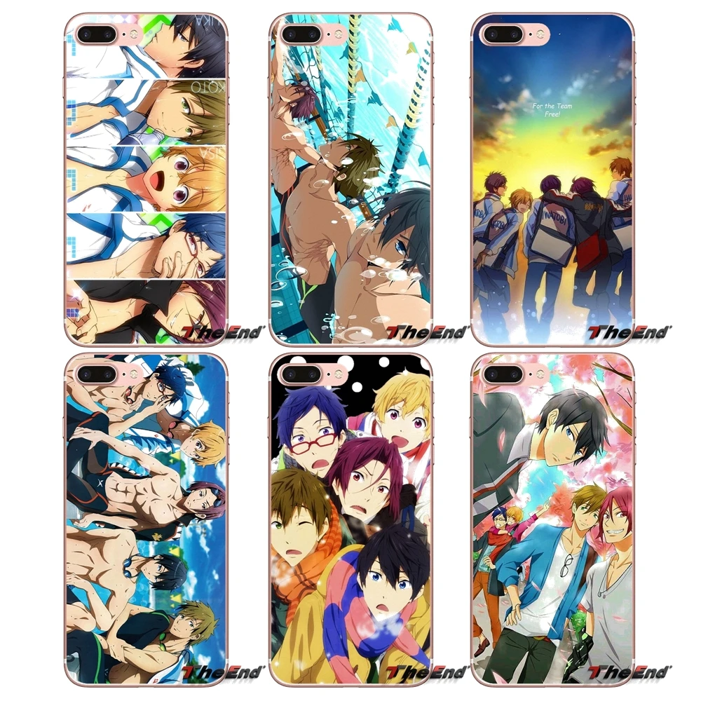 

For iPhone X 4 4S 5 5S 5C SE 6 6S 7 8 Plus Samsung Galaxy J1 J3 J5 J7 A3 A5 2016 2017 Iwatobi swim club rei ryugazaki nagisa