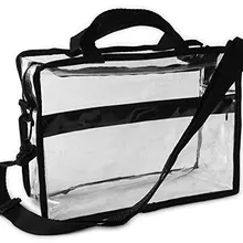 Пользовательский Прозрачный ПВХ портфель стиль сумка со съемным ремнем