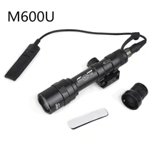 Airsoft M600U Flashlight Tactical Scout Light LED 500 Lumens CREE LED XP-G R5 Lights Hunting Waterproof M600 Flashlight Switch