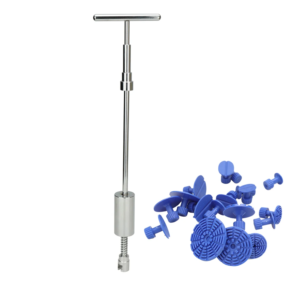 

2 in 1 Tools Slide Hammer Reverse Hammer Glue Tab Suction Cups Auto Repair Tool Car Dent Repair Dent Puller Kit Hand Tools