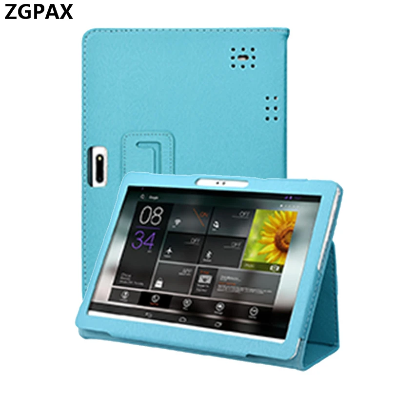 ZGPAX, Универсальный 10,1 дюймовый чехол для планшета, кожаный чехол-книжка для 10, 10,1 дюймов, планшетный ПК на Android A20