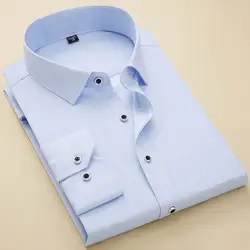 2018 новые осенние Повседневное рубашки в клетку с длинным рукавом Slim Fit работы белая рубашка для отдыха стилей платье с топом рубашка