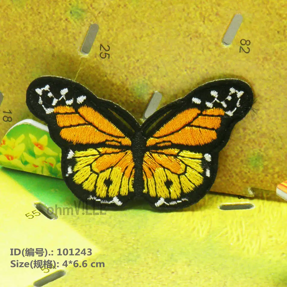 

2016 Hot Sale Parches Bordados Fallout Butterfly Iron-on Patch 100% Quality Guarantee Embroidered Patches + Free Shipping 101243