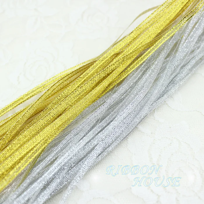 Polyester Organza Ribbon (40 meters/lot)1/8''(3mm) Polyester Organza Ribbons Christmas Packaging