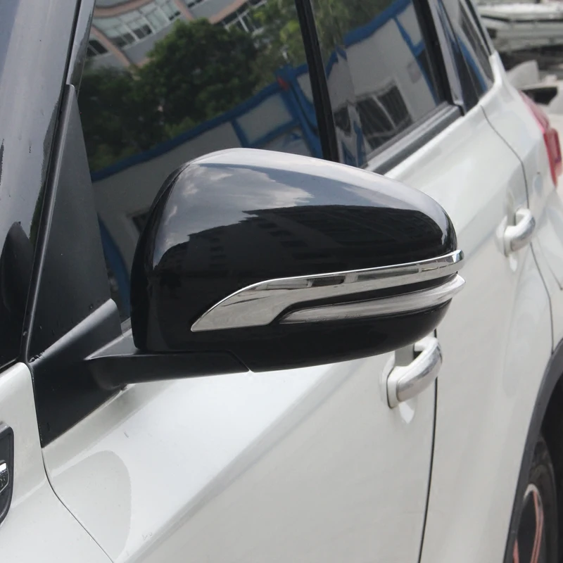 For Suzuki s-cross SX4 2014-2018 Car body ABS chrome back rear view Rearview Side Mirror Cover sticks trim frame lamp hood 2pcs |