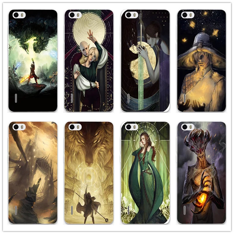 

Soft Silicon Phone Cases for Huawei P20 P10 P9 P8 Lite Mate 10 Pro Y5 Y6 II Y7 Honor 6X 7X 9 Lite Shell Dragon Age Inquisition