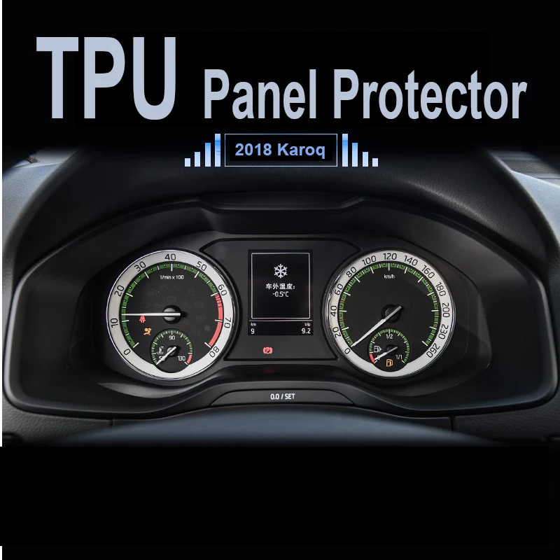 

MUQISHI For Skoda Karoq 2018 Car Navigator Dashboard Protective Film TPU LCD Screen Protector dash panel cover pad