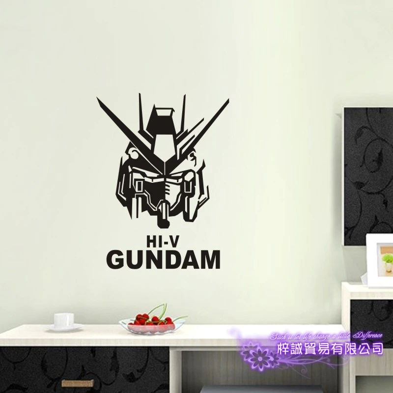 Настенные наклейки GUNDAM виниловые на стену декоративные украшения для дома аниме