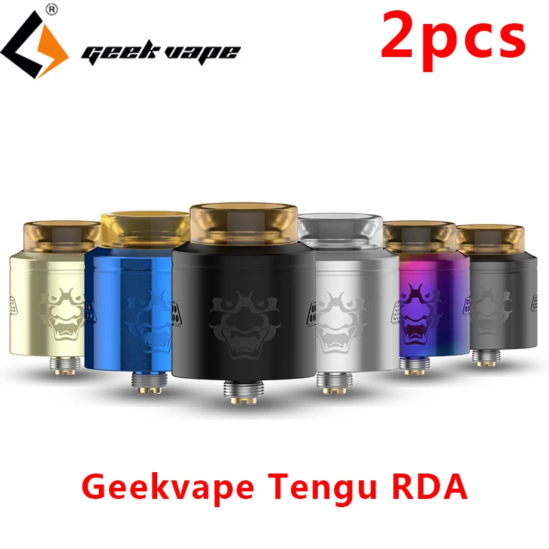 

2pcs/lot Geekvape Tengu RDA Electronic Cigarette Vape tank With 810 drip dip vaporizer atomizer Fit 510 E Cigarette box mod