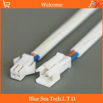 

2Pin/way White 2.54mm SM-2P plug connector with 12cm cable for electronic circuit,car / boat / ship ect.