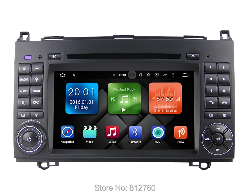 Cheap Quad Core 2G RAM Android 7.1 Car DVD GPS For Mercedes benz B200 sprinter W169 W245 W906 Viano Vito W639 Car Radio Head Unit 0