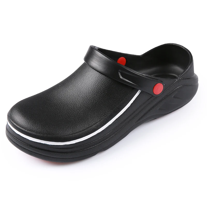 

EVA High Quality Non-slip Waterproof Oil-proof Kitchen Work Shoes for Chef Master Cook Hotel Restaurant Slippers Flat Sandals