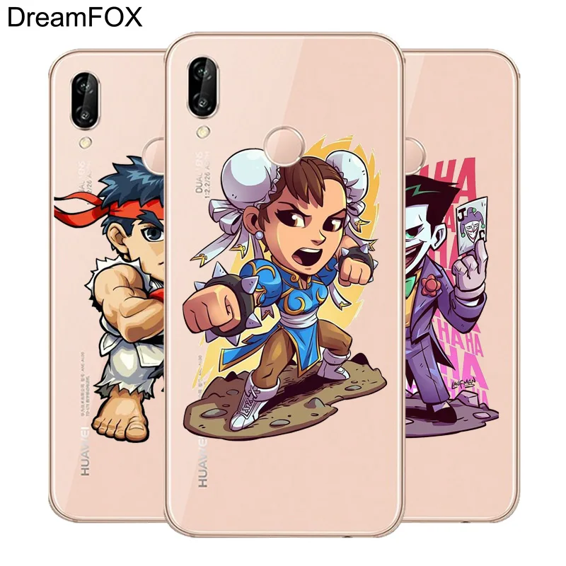 DREAMFOX L021 Cute Cartoon Characters Soft TPU Silicone Case Cover For Huawei Honor 6A 6C 7X 9 10 P20 P30 Lite Pro P Smart 2019 |
