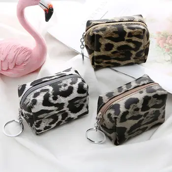 

Leopard Pattern Purse Zipper Wallet Coin Bag Key Holder Pouch Earphone Organizer
