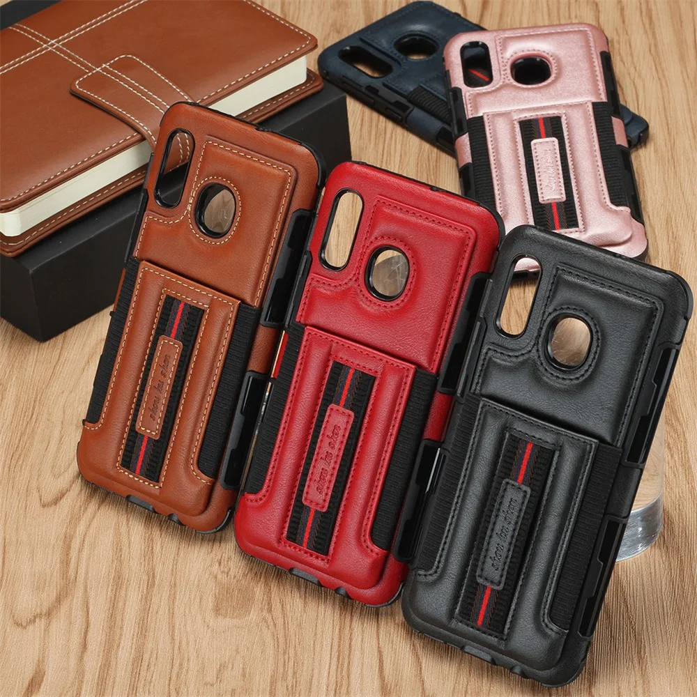 

Retro Leather Wallet Case For Samsung Galaxy A50 A30 M10 S10 Plus Lite 5G Back Cover TPU+PU Silicone Card Holder Wallet Case
